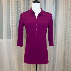Burberry Magenta Button Down Shirt